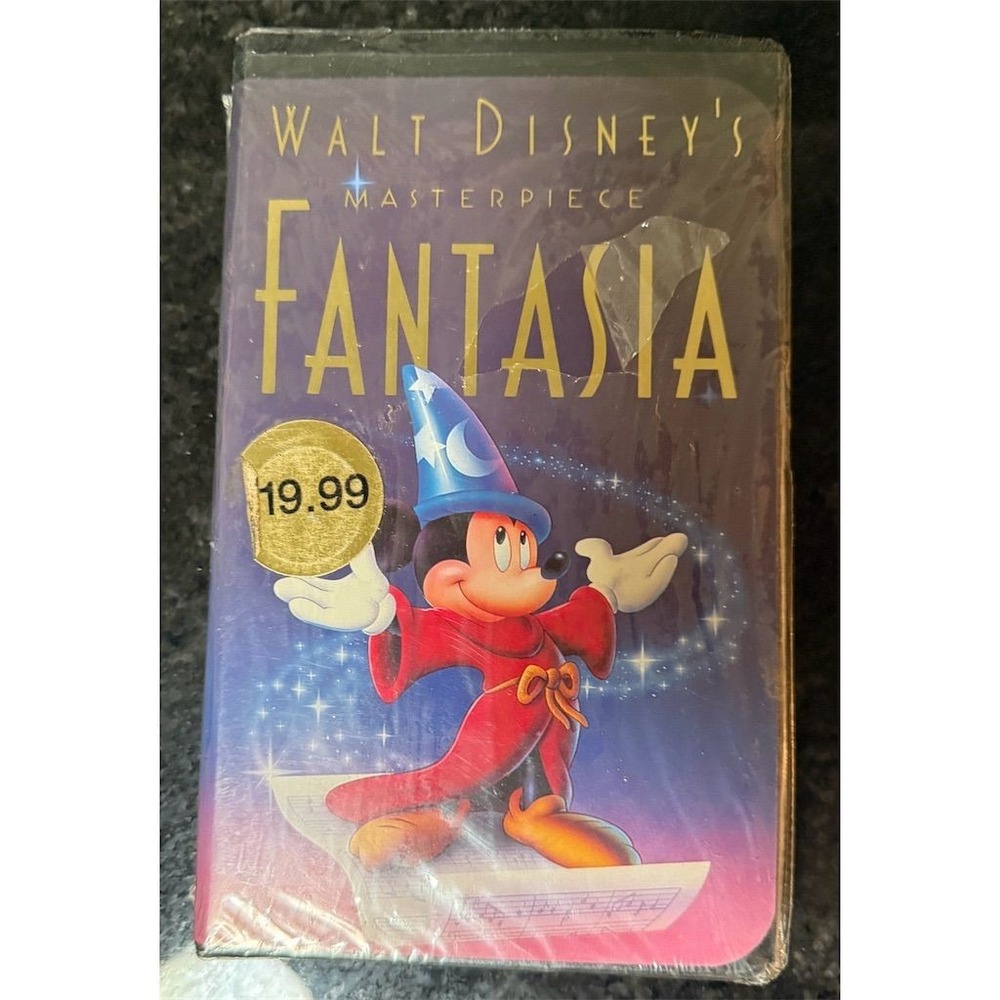 RARE Walt Disney's Fantasia VHS 1991 Masterpiece‎ Edition Animation factory seal